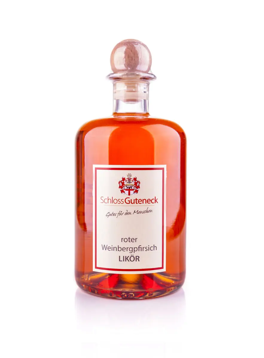 Roter Weinbergpfirsichlikör