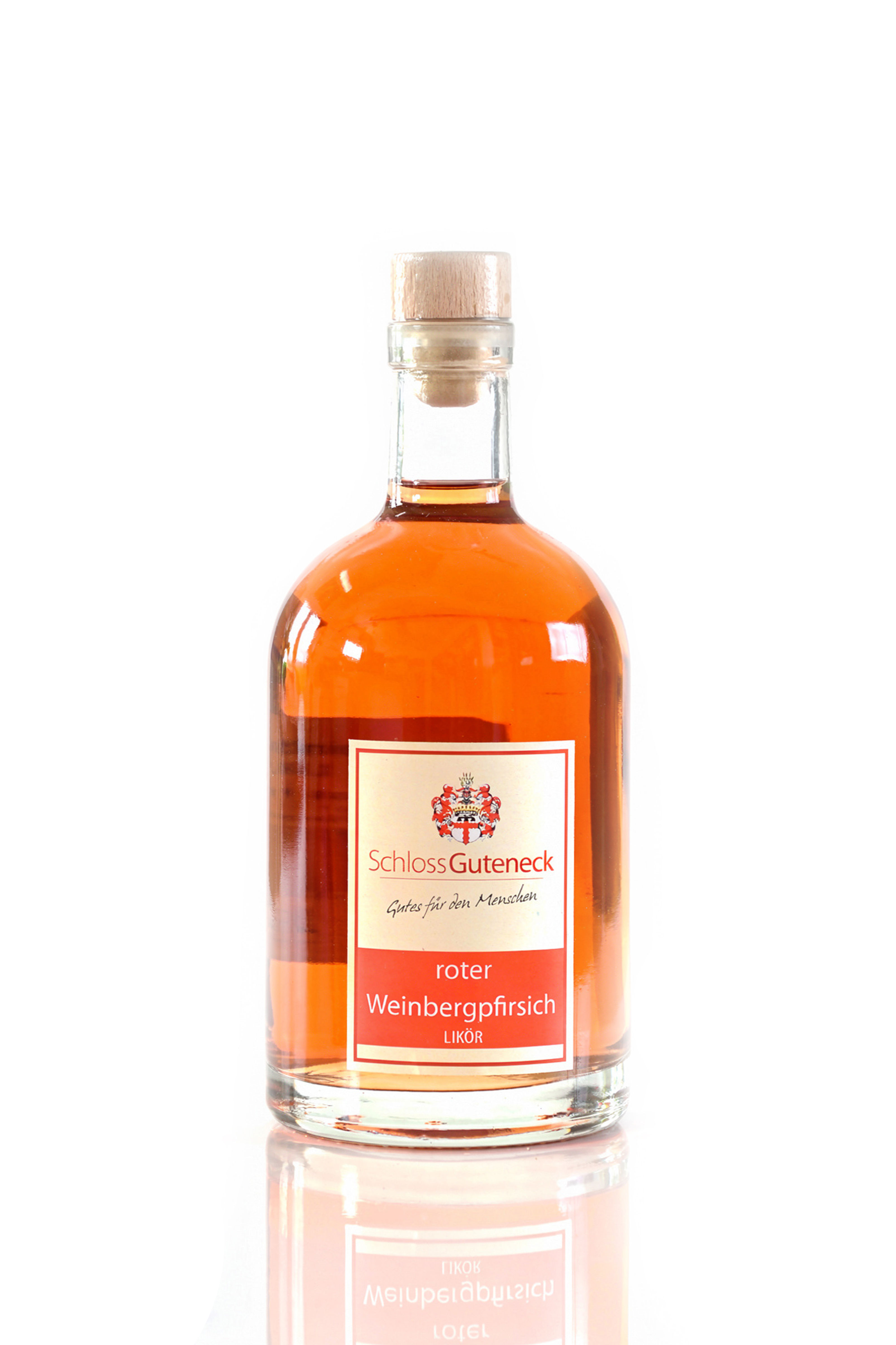 Roter Weinbergpfirsichlikör